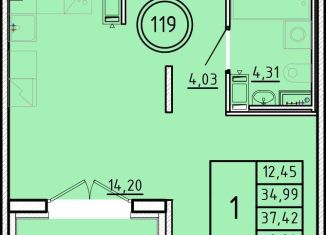 Продается 1-комнатная квартира, 35 м2, Санкт-Петербург