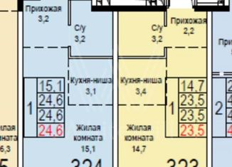 Продам квартиру студию, 24.6 м2, Москва, метро Дубровка