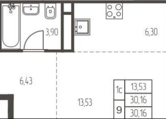 Продам квартиру студию, 30.2 м2, Ивантеевка