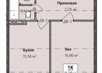 Продам однокомнатную квартиру, 43 м2, Махачкала, площадь Ленина, Советский внутригородской район