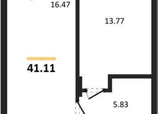 Продам однокомнатную квартиру, 41.1 м2, Воронеж, Коминтерновский район