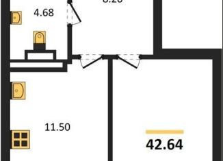 Продаю однокомнатную квартиру, 42.6 м2, Воронеж, Центральный район