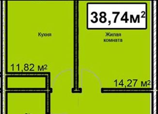 Продам 1-ком. квартиру, 38.7 м2, Ставропольский край