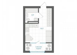 Продается 1-ком. квартира, 25.4 м2, Челябинская область