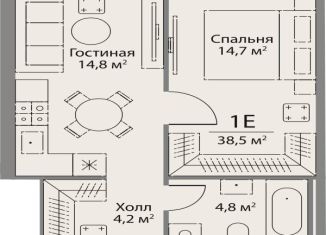 Продается однокомнатная квартира, 38.5 м2, Москва, метро Аминьевская, улица Лобачевского, 124к3А