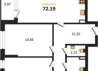 Продаю 2-ком. квартиру, 72.2 м2, Воронеж, Центральный район, улица Ломоносова, 116