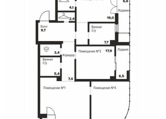 Продам 3-ком. квартиру, 134.7 м2, Челябинск, улица Труда, 157А