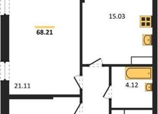 Продажа двухкомнатной квартиры, 68.2 м2, Воронеж, Центральный район, Московский проспект, 132