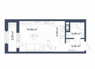 Продаю квартиру студию, 28 м2, Санкт-Петербург, Московский район