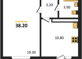 1-ком. квартира на продажу, 38.2 м2, Воронеж, улица Шидловского, 28