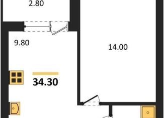 Продается 1-ком. квартира, 34.3 м2, Воронеж