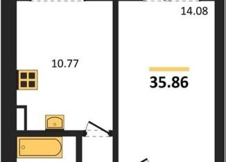 Продается 1-комнатная квартира, 35.9 м2, посёлок Солнечный, Кленовая улица, 1