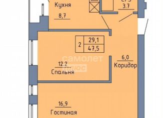 Продажа 1-комнатной квартиры, 38.8 м2, Оренбург, улица Рокоссовского, 29