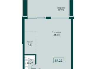 Продам 3-ком. квартиру, 87.2 м2, поселок городского типа Массандра, улица Мухина, 17А