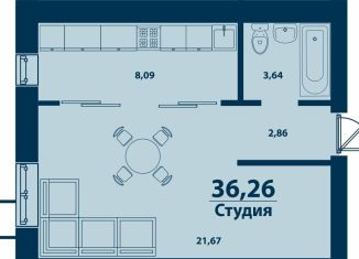 Продам однокомнатную квартиру, 36.3 м2, Республика Башкортостан