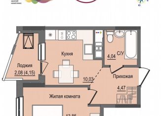 Продажа 1-ком. квартиры, 34.5 м2, Ижевск, жилой комплекс Рио, 2, Первомайский район