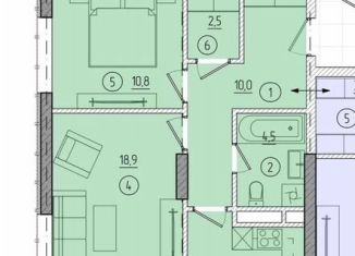 Продажа 2-комнатной квартиры, 60.8 м2, Грозный, проспект Хусейна Исаева, 21