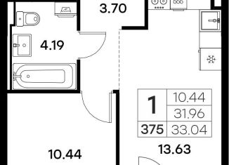 Продам 1-ком. квартиру, 33 м2, Владимир, Тракторная улица, 43, Октябрьский район