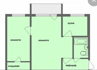 Продаю 2-ком. квартиру, 44.8 м2, Ульяновск, Рабочая улица, 6, Заволжский район