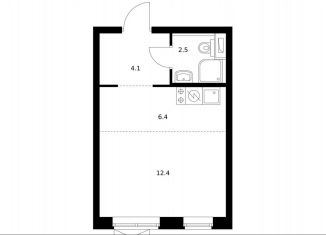 Продам квартиру студию, 25.4 м2, Москва, метро Бибирево