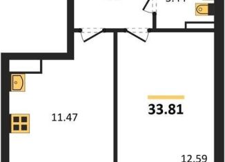 Продается 1-комнатная квартира, 33.8 м2, Воронеж, Московский проспект, 66, Коминтерновский район