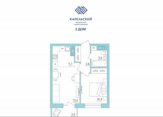 Продам 2-ком. квартиру, 39 м2, Петрозаводск, улица Лермонтова, 4