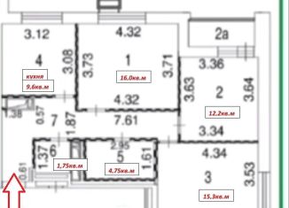 Продаю 3-ком. квартиру, 71.7 м2, Москва, ВАО, улица Плющева, 15к3