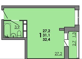 Продается квартира студия, 32.4 м2, Ростов-на-Дону, Советский район