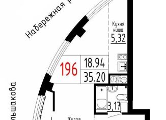 Квартира на продажу студия, 35.2 м2, Екатеринбург, метро Геологическая