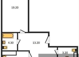 Продается 2-ком. квартира, 80.8 м2, Воронеж, улица Фёдора Тютчева, 93/4