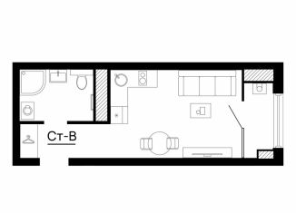 Продается квартира студия, 23.8 м2, Астрахань, Кировский район