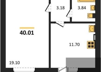 Продается однокомнатная квартира, 40 м2, село Александровка