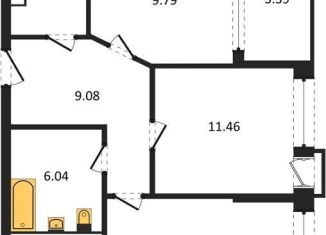 Продаю двухкомнатную квартиру, 55.6 м2, Воронеж, Железнодорожный район, набережная Чуева, 7