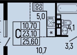 Продаю квартиру студию, 25.6 м2, Адыгея