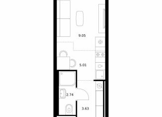 Продается квартира студия, 20.4 м2, Бурятия, улица Шмидта, 37А