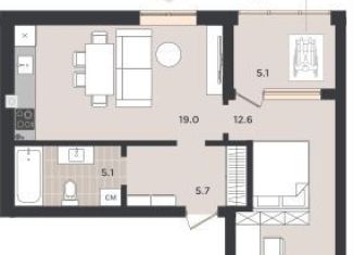 Продается однокомнатная квартира, 54.2 м2, поселок Невское, Гурьевская улица, 20