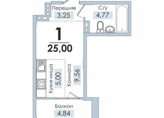 Продается 1-ком. квартира, 27.5 м2, Челябинск, Артиллерийская улица, 93