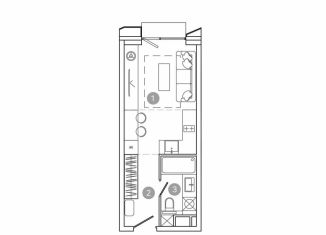 Продажа квартиры студии, 22.7 м2, Москва