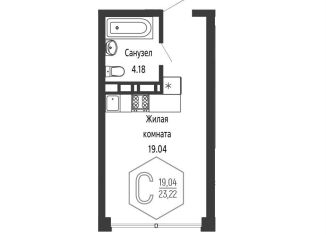 Продажа квартиры студии, 23.2 м2, Краснодар, микрорайон Черемушки, Обрывная улица, 22/1