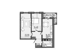 Продаю 2-ком. квартиру, 74.3 м2, Краснодар, Агрономическая улица, 2/1, микрорайон Горхутор