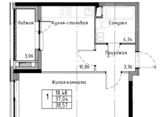 Продам 1-комнатную квартиру, 40 м2, Санкт-Петербург, Лесной проспект, метро Выборгская