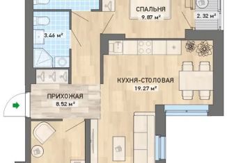 Продается 2-комнатная квартира, 60.2 м2, Екатеринбург, ЖК Квартал Энтузиастов