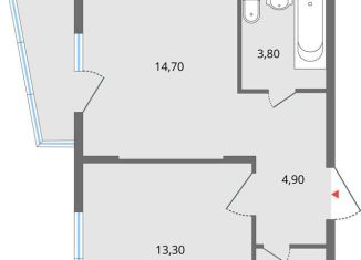 Продажа 2-ком. квартиры, 40.9 м2, Липецк, ЖК Атмосфера