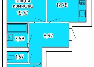 Продам двухкомнатную квартиру, 58.6 м2, село Новая Отрадовка, Школьная улица, 4