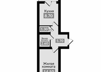 Продам однокомнатную квартиру, 32.5 м2, Михайловск
