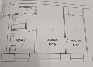 2-комнатная квартира на продажу, 44.2 м2, Печора, Советская улица, 31