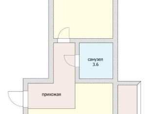 Продается 1-комнатная квартира, 43.3 м2, станица Елизаветинская, Курганная улица, 130