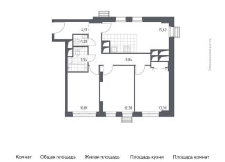 Продается 3-комнатная квартира, 70 м2, деревня Раздоры, ЖК Спутник, жилой комплекс Спутник, к14