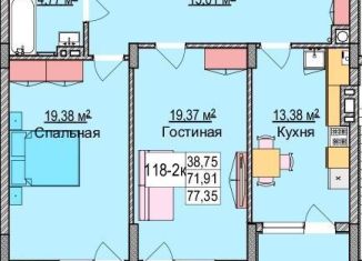 Продаю 2-комнатную квартиру, 90.1 м2, Калининградская область