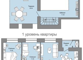 Продам четырехкомнатную квартиру, 90 м2, Ульяновск, жилой комплекс Дивный Сад, 9, ЖК Дивный Сад